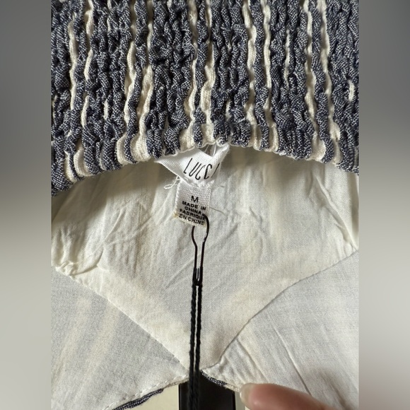 Striped Linen Blend Maxi Dress Adjustable Straps Flowy Bohemian Summer Dress - Picture 4 of 9